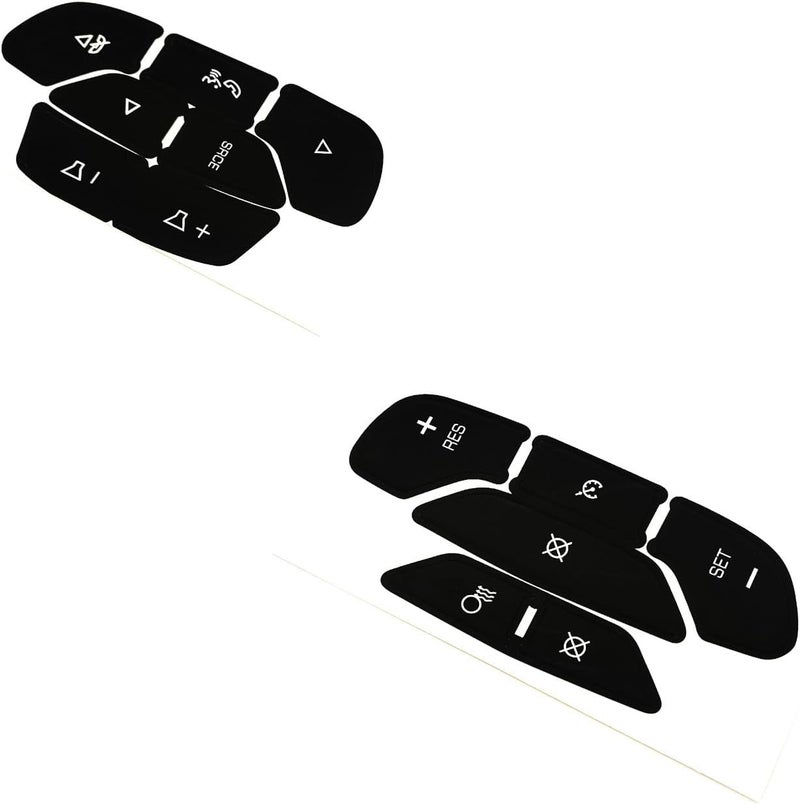 AtticZone Steeing Wheel Dash Button Repair Kit Stickers Decals Compatible with Cadillac Escalade ESV EXT 2007 2008-2014 - Image 5